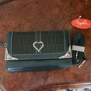 Leather Crossbody Purse from Bingham by Dynasty
